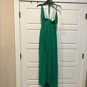 Fashion Nova Emerald Backless Gown